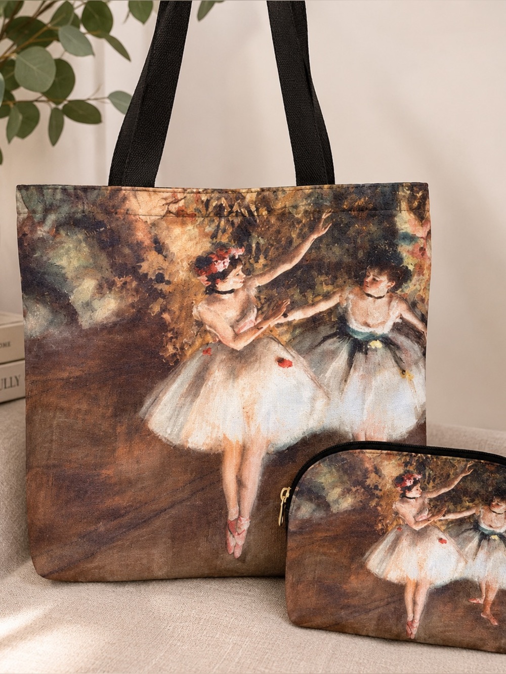 🩰 Degas Ballerinas 🩰 Canvas tote & cosmetic bag